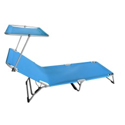 Градински шезлонг Muhler C2013, 188х56хH25cm