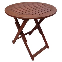Маса сгъваме Muhler Meranti Ø70xH74cm, дърво