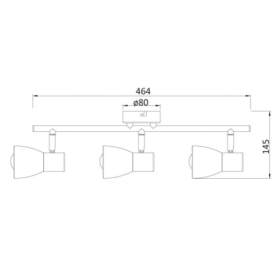 Спот 3-ка Pluto, E14, 3 max 40W Спот 3-ка Pluto, E14, 3 max 40W