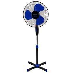 Вентилатор на стойка 16'' Perfect FM-3237, 40W, черно-синьо