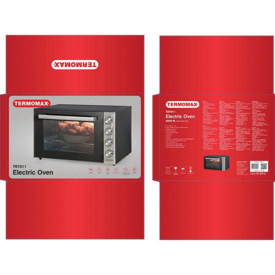 Електрическа фурна TERMOMAX TR7011, 2000W, 70 л Електрическа фурна TERMOMAX TR7011, 2000W, 70 л