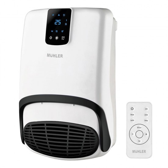 Печка вентилаторна за баня Muhler MBH-2007D, 2000W, eлектронно упр. Печка вентилаторна за баня Muhler MBH-2007D, 2000W, eлектронно упр.