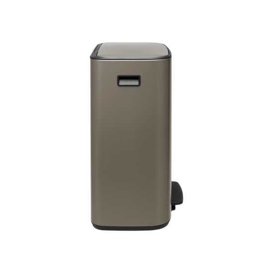 Кош за смет Brabantia Bo Pedal 60L, Platinum