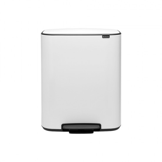 Кош за смет Brabantia Bo Pedal 2x30L, White