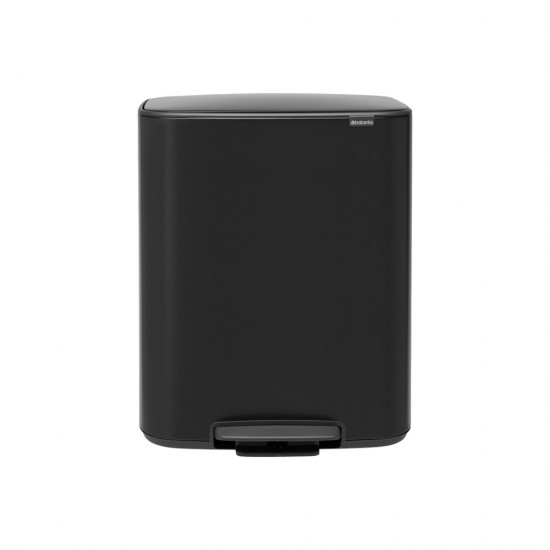 Кош за смет Brabantia Bo Pedal 2x30L, Matt Black