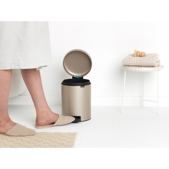 Кош за смет с педал Brabantia NewIcon 5L, Metallic Gold