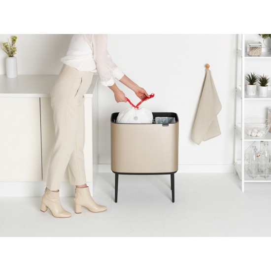 Кош за смет Brabantia Bo Touch 11+23L, Metallic Gold