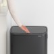 Кош за смет Brabantia Bo Touch 2x30L, Matt Black