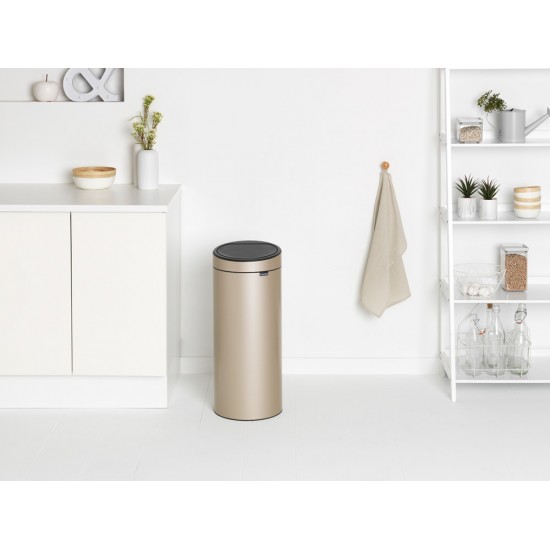 Кош за смет Brabantia Touch Bin New 30L, Metallic Gold