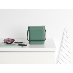 Кош за смет за разделно събиране Brabantia Sort&Go 3L, Fir Green