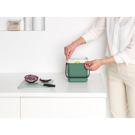 Кош за смет за разделно събиране Brabantia Sort&Go 3L, Fir Green