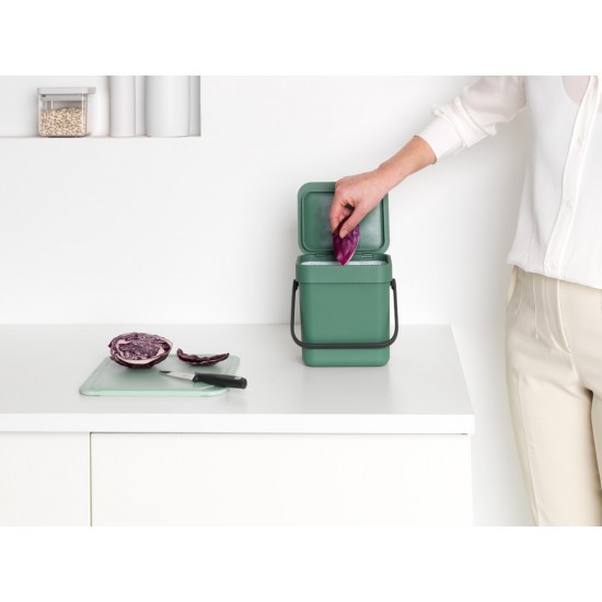 Кош за смет за разделно събиране Brabantia Sort&Go 3L, Fir Green