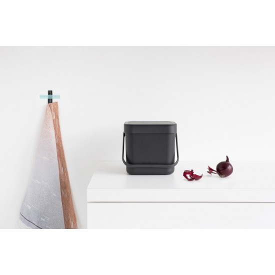 Кош за смет за разделно събиране Brabantia Sort&Go 3L, Grey
