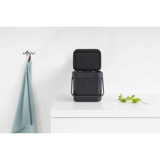 Кош за смет за разделно събиране Brabantia Sort&Go 3L, Grey