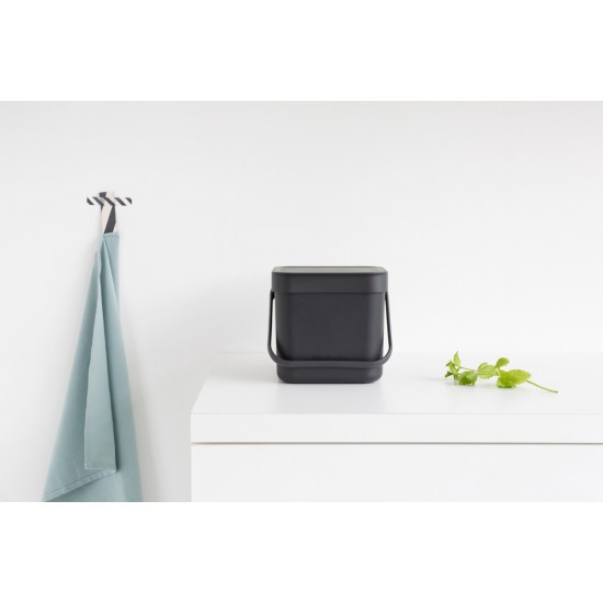 Кош за смет за разделно събиране Brabantia Sort&Go 3L, Grey