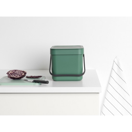 Кош за смет за разделно събиране Brabantia Sort&Go 6L, Fir Green