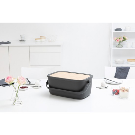 Кутия за хляб Brabantia Nic Dark Grey