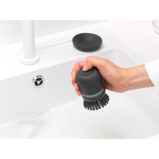 Четка с дозатор за препарат за съдове Brabantia SinkSide Dark Grey