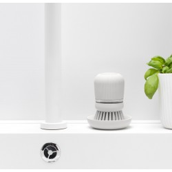 Четка с дозатор за препарат за съдове Brabantia SinkSide Light Grey