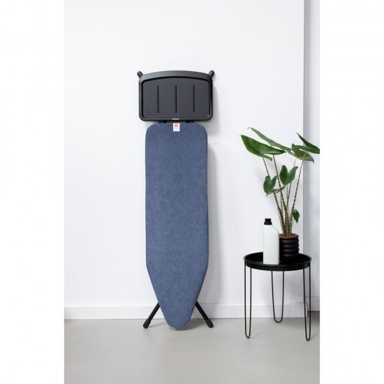 Маса за гладене Brabantia B 124x38cm с поставка за парогенератор, Denim Blue