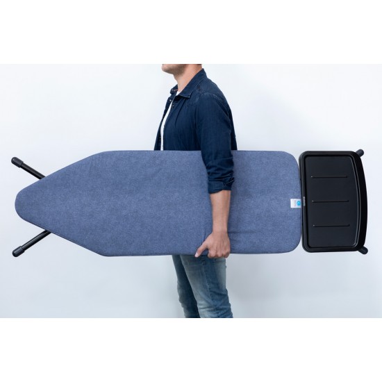 Маса за гладене Brabantia C 124x45cm с поставка за парогенератор, Denim Blue