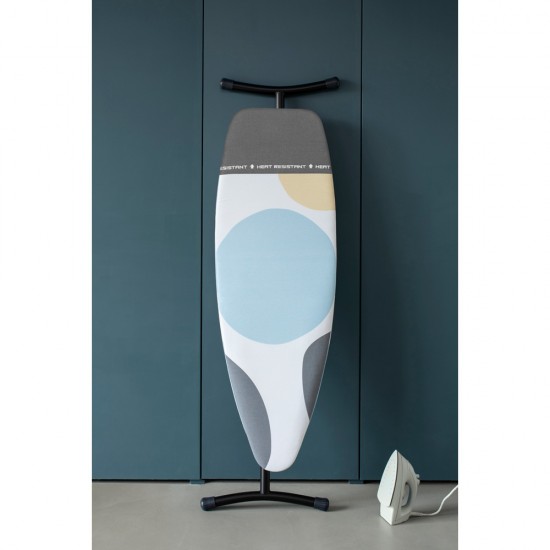 Маса за гладене Brabantia D 135x45cm с топлоустойчива зона за ютия, Spring Bubbles