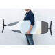 Маса за гладене Brabantia D 135x45cm с топлоустойчива зона за ютия, PerfectFlow Spring Bubbles