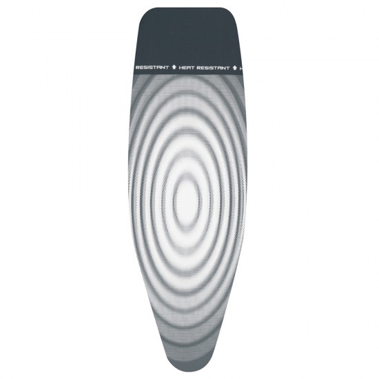 Калъф за маса за гладене Brabantia D 135x45cm с топлоустойчива зона за ютия, 8mm, Titan Oval