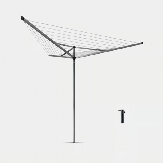 Външен простор Brabantia Essential 30m, 3 рамена, котва за бетониране Външен простор Brabantia Essential 30m, 3 рамена, котва за бетониране