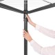 Външен простор Brabantia Lift-O-Matic 50m, метален шип за вкопаване, Anthracite