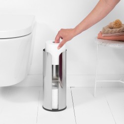 Стойка за резервна тоалетна хартия Brabantia ReNew Brilliant Steel
