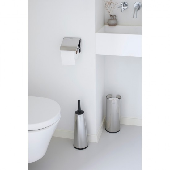 Комплект аксесоари за тоалетна Brabantia ReNew Brilliant Steel 3 части