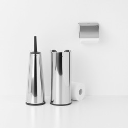Комплект аксесоари за тоалетна Brabantia ReNew Brilliant Steel 3 части