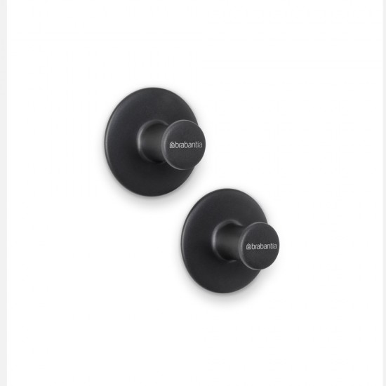Комплект закачалка за кърпа Brabantia ReNew Dark Grey 2 броя