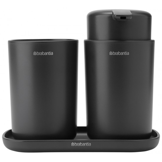 Комплект аксесоари за баня Brabantia ReNew Dark Grey 3 части