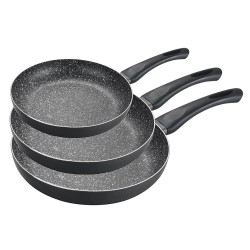 Тигани комплект MR-3468 NEW 20x4cm, 24x4.5cm, 28x5cm