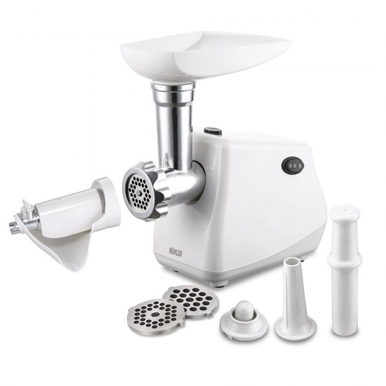 Месомелачка електрическа с приставка за домати Muhler MG-601 N, бял