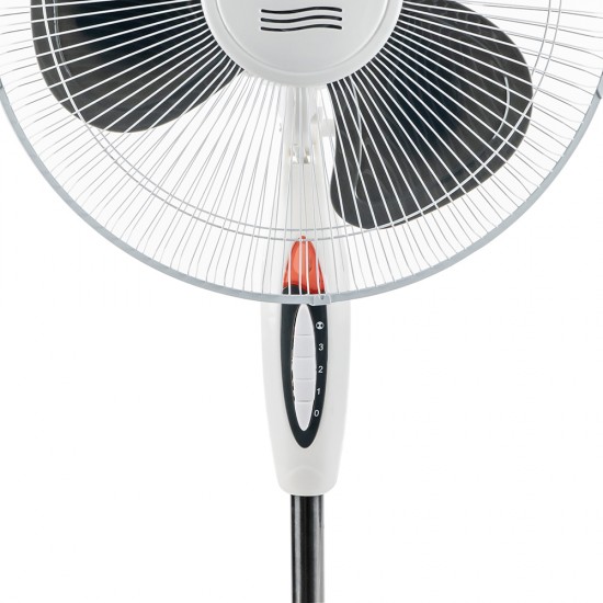 Вентилатор на стойка 16'' Perfect FM-3212, 40W, бяло-сиво Вентилатор на стойка 16'' Perfect FM-3212, 40W, бяло-сиво