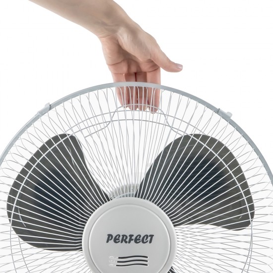 Вентилатор на стойка 16'' Perfect FM-3212, 40W, бяло-сиво Вентилатор на стойка 16'' Perfect FM-3212, 40W, бяло-сиво