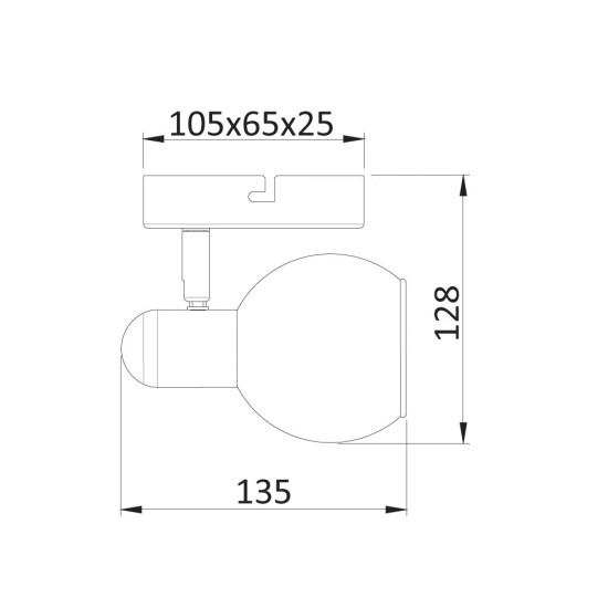 Спот 1-ца Sansa, E14, 1 max 40 W Спот 1-ца Sansa, E14, 1 max 40 W