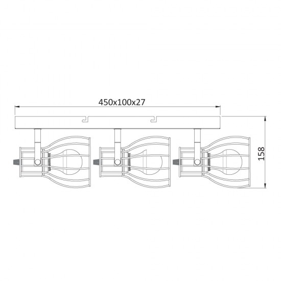 Спот 3-ка Tirion , E27, 3 max 40 W Спот 3-ка Tirion , E27, 3 max 40 W