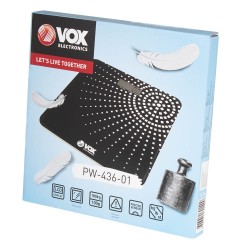 Везна VOX PW436-01, електронна, черно и бяло