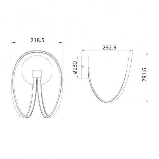 LED аплик Line за стена 20W, IP20, 3000 K LED аплик Line за стена 20W, IP20, 3000 K