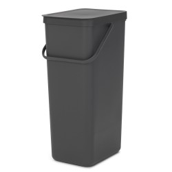 Кош за смет за разделно събиране Brabantia Sort&Go 40L, Dark Grey