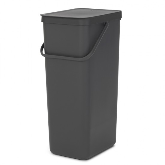 Кош за смет за разделно събиране Brabantia Sort&Go 40L, Dark Grey Кош за смет за разделно събиране Brabantia Sort&Go 40L, Dark Grey
