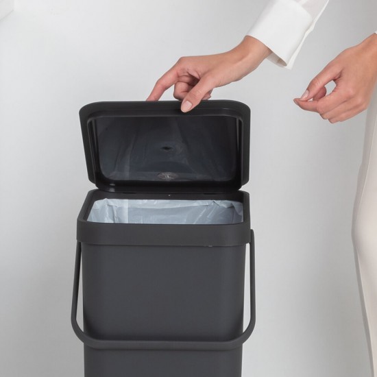 Кош за смет за разделно събиране Brabantia Sort&Go 40L, Dark Grey