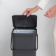 Кош за смет за разделно събиране Brabantia Sort&Go 40L, Dark Grey