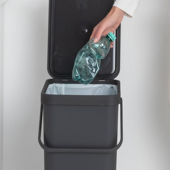Кош за смет за разделно събиране Brabantia Sort&Go 40L, Dark Grey