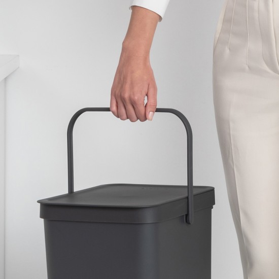 Кош за смет за разделно събиране Brabantia Sort&Go 40L, Dark Grey