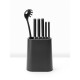 Блок за ножове с държач за прибори Brabantia Profile New, Dark Grey
